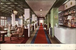 Lounge on the Fourth Floor, Where an Unparalleled View is Obtained Postcard