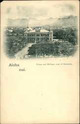 Palace and View of Town Postcard