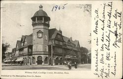 Whitney Hall, Coolidge Corner Brookline, MA Postcard Postcard Postcard