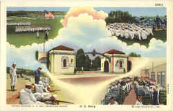 U. S. Navy Views Postcard