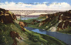 Twin Falls, Jerome Bridge Postcard