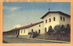 San Luis Obispo Mission Postcard