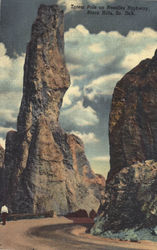 Totem Pole on Needles Highway, Black Hills Postcard