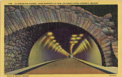 Illuminated Tunnel Bonneville, OR Postcard Postcard