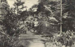 Longfellow Memorial Garden, Longfellow's Wayside Inn Sudbury, MA Postcard Postcard