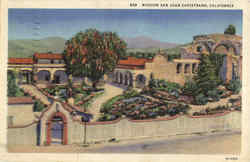 Mission San Juan Capistrano California Postcard Postcard