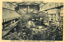 Garden Cafeteria, 232 Second Street North Postcard