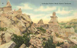 Cathedral Buttes Bad Lands, ND Postcard Postcard