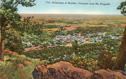 Panorama of Boulder Mt. Flagstaff, CO Postcard Postcard