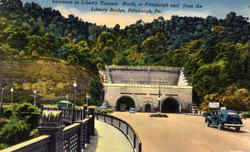 Entrance to Liberty Tunnels North, Liberty Bridge Postcard