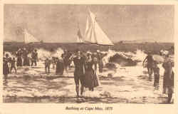 Bathing at Cape may Postcard