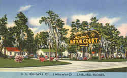 Marion's Motor Court, U. S. Highway 92 Lakeland, FL Postcard Postcard