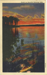 Sunset on Beautiful Kentucky Lake Scenic, KY Postcard Postcard