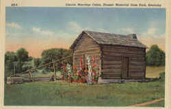 Lincoln Marriage Cabin, Pioneer Memorial State Park Postcard