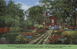 The Garden in Rear of Old Kentucky Home Scenic, KY Postcard Postcard