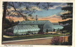 Eden Park Conservatory Cincinnati, OH Postcard Postcard