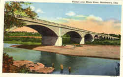 Viaduct over Miami River Middletown, OH Postcard Postcard