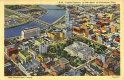 Capitol Square in the Heart of Columbus Ohio Postcard Postcard