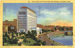 Ohio State Office Building and Grounds Columbus, OH Postcard Postcard