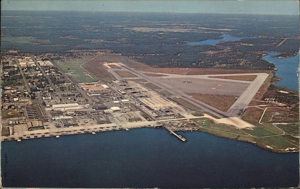 Aerial View Of U S Naval Air Station Jacksonville FL