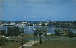 Oak Bluffs Harbor Postcard