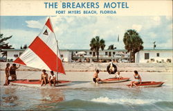 The Breakers Motel Fort Myers Beach, FL Postcard Postcard