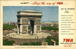 Arc de Triomphe Paris, France Postcard Postcard