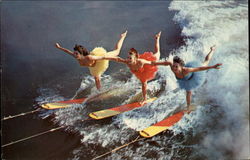 The Famed Aquaballerinas performing at Cypress Gardens Winter Haven, FL Postcard Postcard