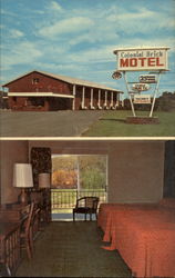 Colonial Brick Motel Postcard