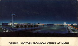 General Motors Technical Center at Night Detroit, MI Postcard Postcard