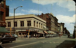 High Street Looking North Holyoke, MA Postcard Postcard