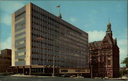 City Hall and new Municipal Building Postcard