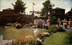 Frontierland Entrance, Disneyland Anaheim, CA Postcard Postcard