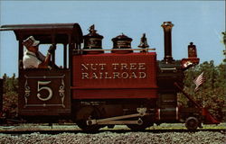 The Nut Tree Railroad Engine Trains, Railroad Postcard Postcard