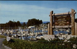 Santa Cruz Yacht Harbor Postcard