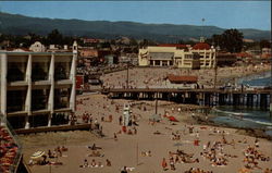 Beach at Santa Cruz Postcard