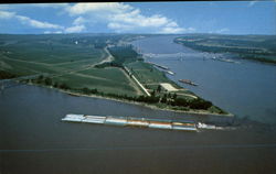 The Confluence of the Mississippi and Ohio Rivers Postcard