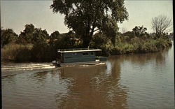 Houseboat on the river Postcard