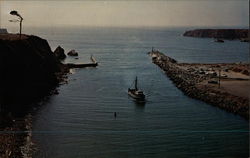 Entrance to Noyo Harbor Fort Bragg, CA Postcard Postcard