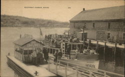 View of Harbor Boothbay, ME Postcard Postcard