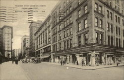 Tremont Street Looking North from Park Street Postcard