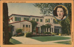 Home of Hedy Lamarr Actresses Postcard Postcard