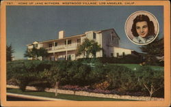 Home of Jane Withers, Westwood Village Postcard