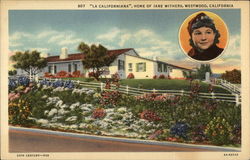 "La Californiana", Home of Jane Withers Postcard