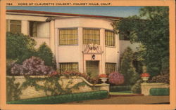 Home of Claudette Colbert, Holmby Hills Postcard