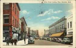 River Street Looking West Postcard