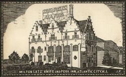 Milton Latz' Knife and Fork Inn Atlantic City, NJ Postcard Postcard