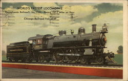 World's Fastest Locomotive Locomotives Postcard Postcard