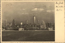 Manhattan Skyline New York, NY Postcard Postcard