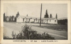 Lerich Motel; Rt. 86A Lake Placid, NY Postcard Postcard